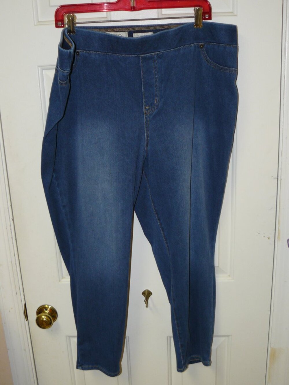 LOGO Lori Goldstein Pull On Stretch Denim Legging Women's Size 20WP Petite